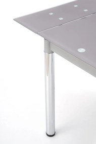 Τραπέζι Houston 120, Γκρι, 75x70x96cm, 40 kg, Επιμήκυνση, Επεξεργασμένο γυαλί, Μέταλλο | Epipla1.gr