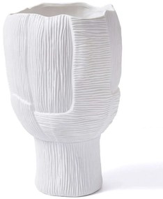 Βάζο 742TMA4909 23x23x35cm White Aberto Design Ceramic