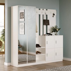 Έπιπλο Εισόδου Λευκό DD9 187,2x37,5x180