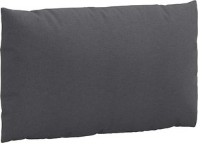 vidaXL Μαξιλάρια Παλέτας 2 τεμ. Ανθρακί Μελανζέ Υφασμάτινα