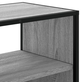 vidaXL Έπιπλο Τηλεόρασης Γκρι Sonoma 100x31x39,5 εκ. Επεξ.Ξύλο/Μέταλλο