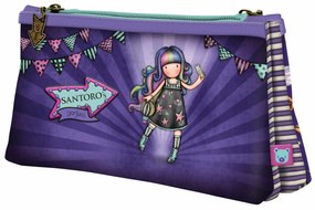 Διπλή Κασετίνα Gorjuss Up and away Μωβ (21.5 x 11,5 x 5 cm)