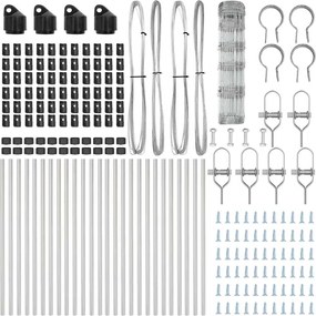 vidaXL Στύλος Περιφράξεων Γαλβανισμένο 50 x 0,8 m Ατσάλι