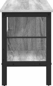 vidaXL Ράφι Βιβλίων 2 επιπέδων 82 x 32 x 47 εκ. Επεξεργασμένο Ξύλο