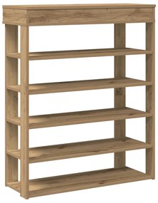 vidaXL Ράφι παπουτσιών  Artisan Oak 80x30x98 cm Κατασκευασμένο ξύλο