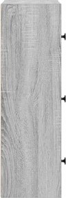vidaXL Βιβλιοθήκη Γκρι Sonoma 40x24x77 εκ. από Επεξεργασμένο Ξύλο