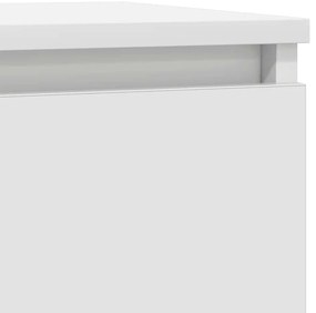 Συρταριέρα με Συρτάρια Λευκή 71x35x84 εκ. από Επεξ. Ξύλο - Λευκό