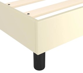 ΠΛΑΙΣΙΟ ΚΡΕΒΑΤΙΟΥ BOXSPRING ΚΡΕΜ 160X200 ΕΚ. ΣΥΝΘΕΤΙΚΟ ΔΕΡΜΑ 3121055