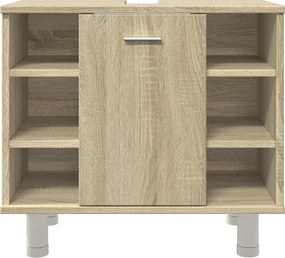 vidaXL Ντουλάπι Νιπτήρα Sonoma Δρυς 60 x 32 x 53,5 εκ. από Επεξ. Ξύλο