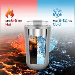 Κούπα Θερμός Ανοξείδωτο BPA Free 355ml - Γκρι