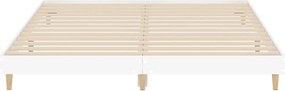vidaXL Πλαίσιο Κρεβατιού Λευκό 120 x 200 εκ. Επεξεργ. Ξύλο