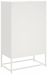 vidaXL Ντουλάπι Λευκό 68x39x111,5 εκ. από Χάλυβα