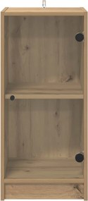 vidaXL Πλαϊνό γραφείο artisan δρυς 35 x 37 x 76 εκ Επεξεργασμένο ξύλο