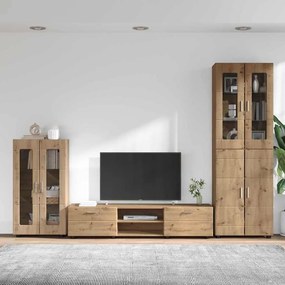 vidaXL Σετ επίπλου τηλεόρασης FLORIN 3 pcs Artisan Oak