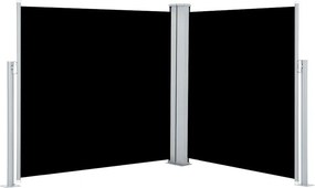 vidaXL Σκίαστρο Πλαϊνό Συρόμενο Μαύρο 100 x 600 εκ.