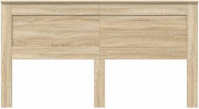 vidaXL Κεφαλάρι με κεφαλάρι Δρύς Sonoma 180 cm Επεξεργασμένο ξύλο