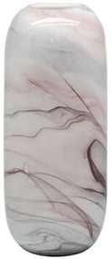 Βάζο Φυσητό Marble Effect 15-00-23926 16x11,5x35,5cm Multi Marhome Glass