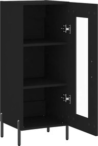 vidaXL Ντουλάπι Μαύρο 34,5 x 34 x 90 εκ. από Επεξεργασμένο Ξύλο