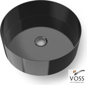 Voss Luna Black Brushed PVD Ø40 - Επιτραπεζιος Μεταλλικος Νιπτηρας