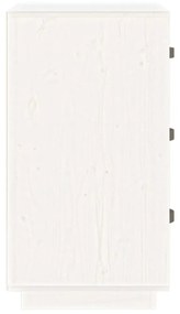 Κομοδίνα 2 τεμ. Λευκά 40x40x75 εκ. από Μασίφ Ξύλο Πεύκου - Λευκό