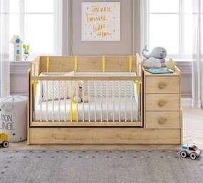 Βρεφική πολυμορφική κούνια  BABY MOCHA  MO-1022  70x115εκ. with Telescopic Rail Cilek