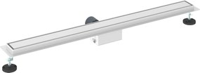vidaXL 2 σε 1 εκροή ντους Ασημί 100 cm Ανοξείδωτο Ατσάλι 304