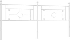 vidaXL Ανταλλακτικό κεφαλάρι Λευκό 200 εκ. Μεταλλικό