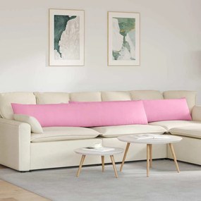 vidaXL Μαξιλάρι Καναπέ 2 pcs Ροζ 200 x 40 εκ. ύφασμα