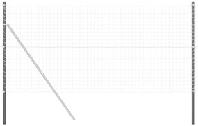 vidaXL Στύλος Περιφράξεων 12 pcs Γκρι Ατσάλι με Επικάλυψη Πούδρας