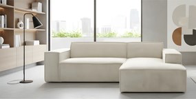 Γωνιακός καναπές Fubu-Εκρού-Δεξιά