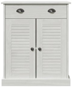 vidaXL Ντουλάπι Μπάνιου Λευκό 68 x 34 x 80 εκ Μασίφ ξύλο πεύκου