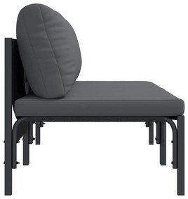 vidaXL Εξωτερικά Έπιπλα 2 pcs Ανθρακί 80 x 80 x 71 cm Ατσάλι