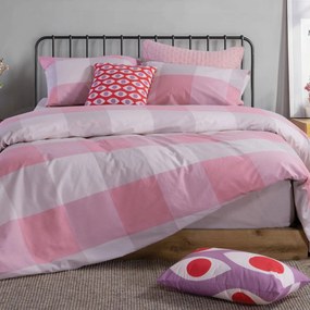 Σεντόνια King Size (Σετ) Nef-Nef Homeware Casual Check Rose