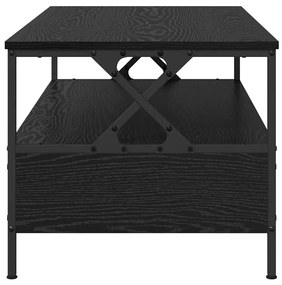 vidaXL Τραπεζάκι σαλονιού with Drawer Μαύρη δρυς 100 x 51 x 45 cm