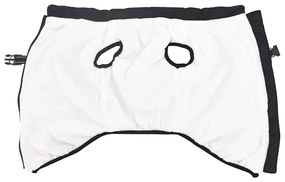 vidaXL Μπουφάν Σκύλου με ιμάντα Σκούρο μπλε 4XL Φλις και Πολυεστέρας