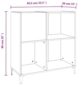 ΔΙΣΚΟΘΗΚΗ SONOMA ΔΡΥΣ 84,5 X 38 X 89 ΕΚ. ΑΠΟ ΕΠΕΞΕΡΓΑΣΜΕΝΟ ΞΥΛΟ 832000