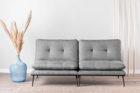 Τριθέσιος Καναπές Κρεβάτι Γκρι RANAS 95x180x95