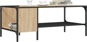 vidaXL Τραπεζάκι Σαλονιού με Ράφι Sonoma Δρυς 100x51x40 εκ. Επεξ. Ξύλο