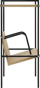 vidaXL Βιβλιοθήκη 2 Επιπέδων Μαύρο/Δρυς 52x28x59εκ. Επεξεργασμένο Ξύλο