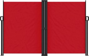 vidaXL Σκίαστρο Πλαϊνό Συρόμενο Κόκκινο 160 x 600 εκ.