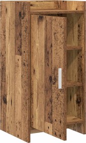 vidaXL Πλαϊνό γραφείο Παλαιωμένο ξύλο 40 x 36 x 80 εκ