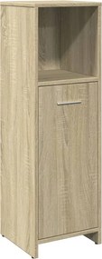 vidaXL Σετ Επίπλων Μπάνιου 4 Τεμαχίων Sonoma Δρυς Επεξεργασμένο Ξύλο