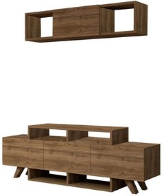 Σύνθεση Τηλεόρασης Alwin 505CRL1921 150x31,6x49cm Walnut