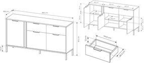 Μπουφές Larry 3D2S-Anthraki