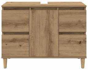 vidaXL Ντουλάπι Νιπτήρα τεχνίτης Δρυς 80 x 33 x 60 εκ.