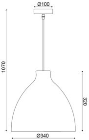 Φωτιστικό Oροφής Καλάμι + Μέταλλο ML1013011N Cane + Metal Beige  ACA