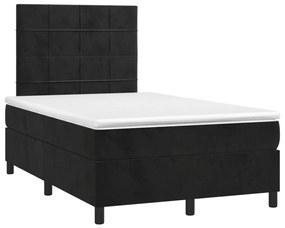 ΚΡΕΒΑΤΙ BOXSPRING ΜΕ ΣΤΡΩΜΑ ΜΑΥΡΟ 120 X 200 ΕΚ. ΒΕΛΟΥΔΙΝΟ 3143015