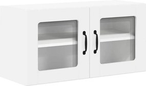vidaXL Ραφιέρα τοίχου LUCCA Λευκό 80 x 31 x 40 εκ Επεξεργασμένο Ξύλο
