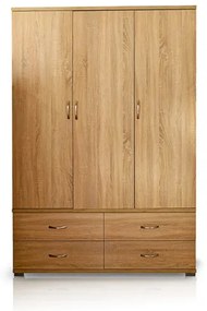 ΧΕΡΙ ΞΥΛΟ Ντουλάπα 3φυλλη 135cm Μ. x 50cm x 180cm ύψος--ΚΩΔ.:10-08