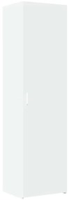 vidaXL Ντουλάπι Αποθήκευσης Στενό Λευκό 50x42,5x225 εκ. Επεξεργ. Ξύλο